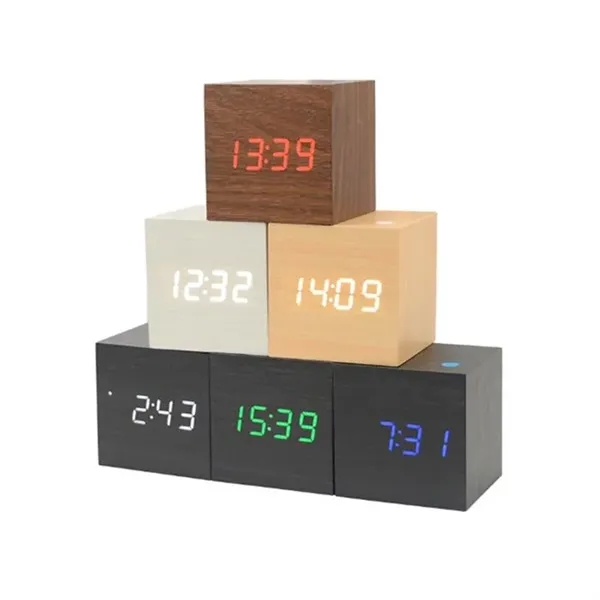 Voice Control LED Display Alarm Clock - Image 1
