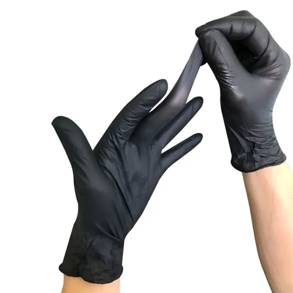 Black Color Nitrile Gloves - Image 3