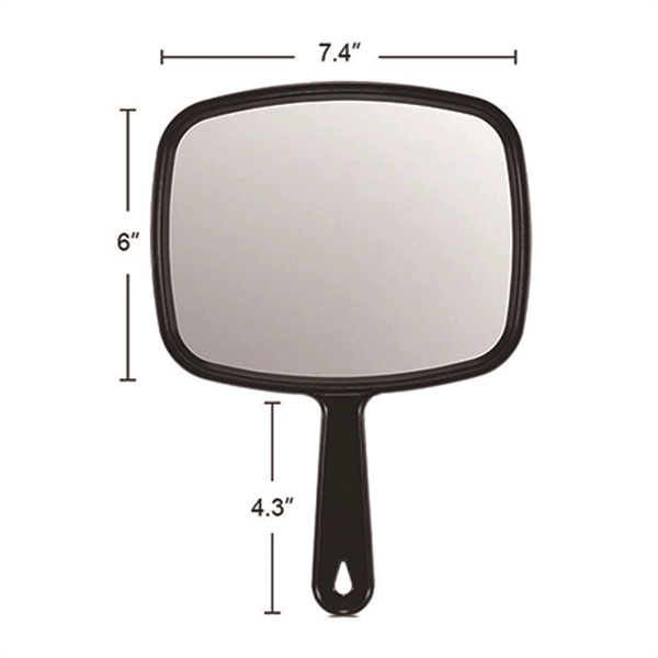 Custom Logo Imprinted Handheld Mirror with Handle - Image 5