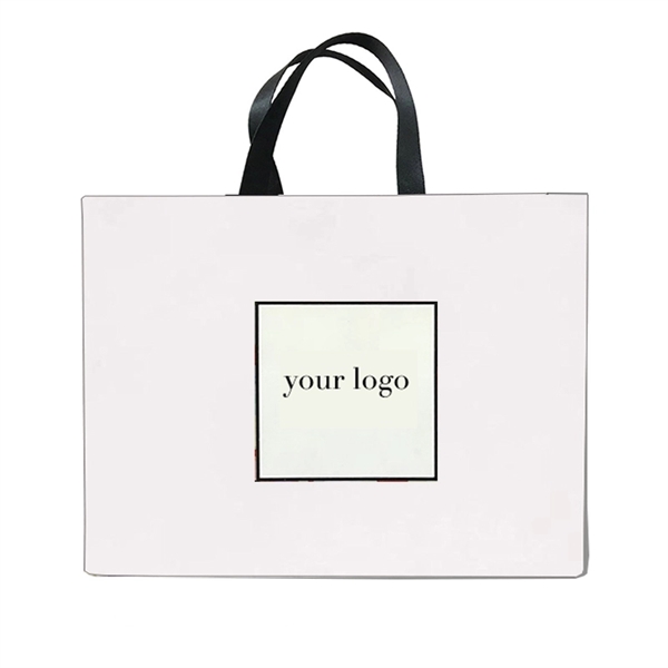 Custom Logo Imprinted Paper Material Gift Bags Shopping Bags - Image 3