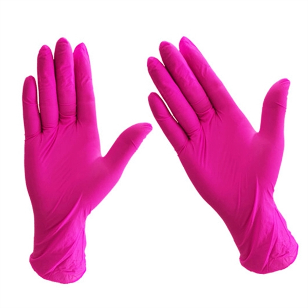 Food Grade Nitrile Gloves Pink - Image 1