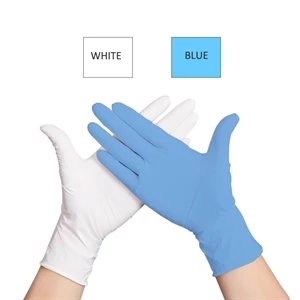 Nitrile Gloves White Color