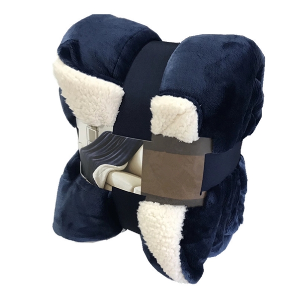 Custom Label Sherpa Fleece Blanket Throw Multiple Size/Color - Image 5
