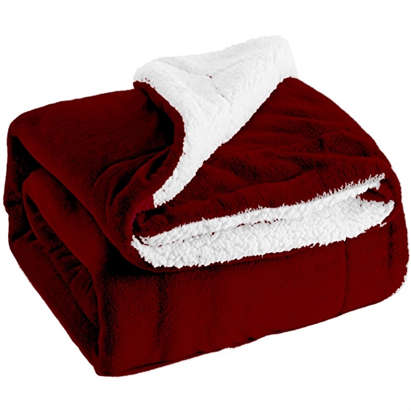 Custom Label Sherpa Fleece Blanket Throw Multiple Size/Color - Image 7