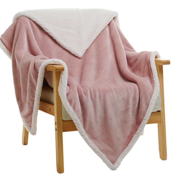 Custom Label Flannel Fleece Blanket Sofa Throw Blanket Multi - Image 2