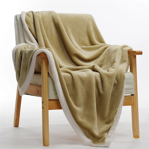 Custom Label Flannel Fleece Blanket Sofa Throw Blanket Multi - Image 3