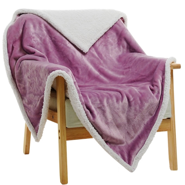 Custom Label Flannel Fleece Blanket Sofa Throw Blanket Multi - Image 4