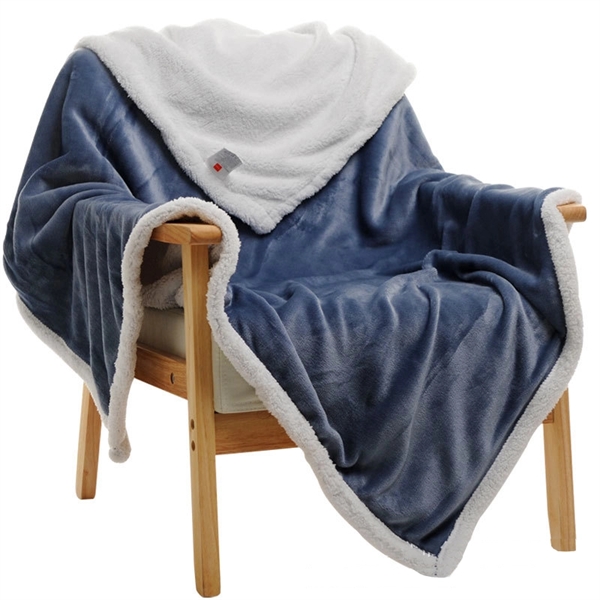 Custom Label Flannel Fleece Blanket Sofa Throw Blanket Multi - Image 5