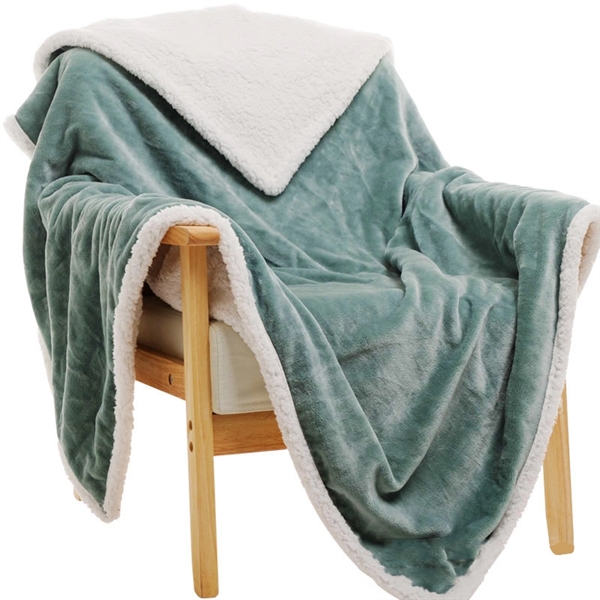Custom Label Flannel Fleece Blanket Sofa Throw Blanket Multi - Image 7
