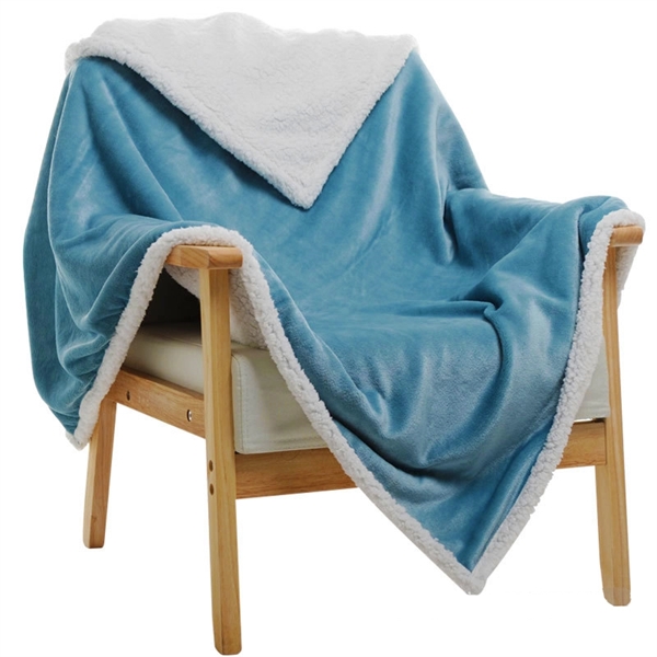 Custom Label Flannel Fleece Blanket Sofa Throw Blanket Multi - Image 8