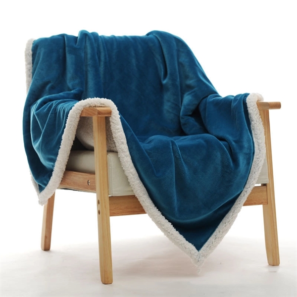 Custom Label Flannel Fleece Blanket Sofa Throw Blanket Multi - Image 9