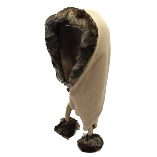 Custom Label Unisex Thermal Plush Fleece Neck Warming Beanie - Image 4