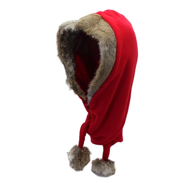 Custom Label Unisex Thermal Plush Fleece Neck Warming Beanie - Image 7
