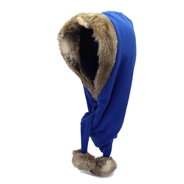 Custom Label Unisex Thermal Plush Fleece Neck Warming Beanie - Image 8