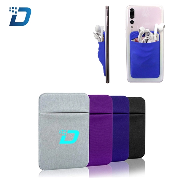 Microfiber Cell Phone Sticky Wallet - Image 2