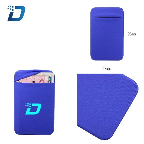 Microfiber Cell Phone Sticky Wallet - Image 3