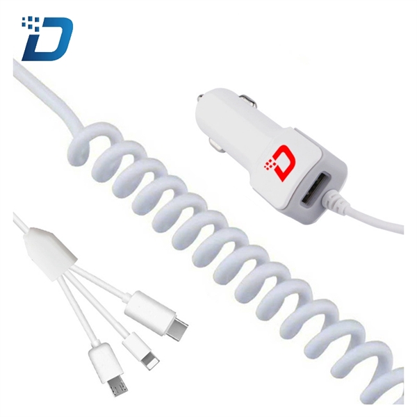 2.1A USB Car phone Charger(3 in 1 set) - Image 3