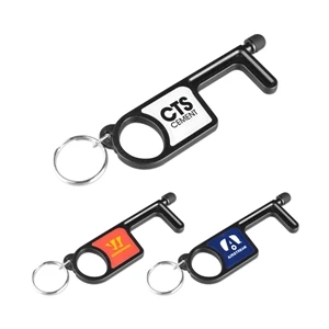 No-Touch Tool with Key Ring and Stylus