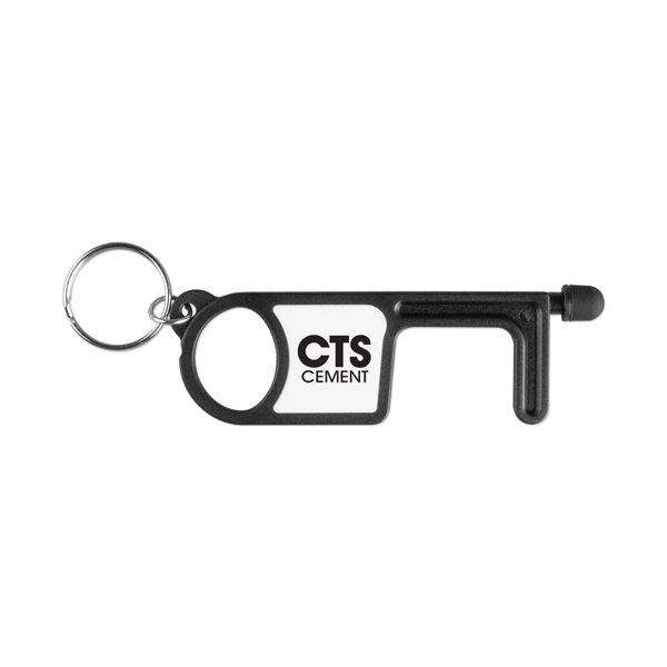 No-Touch Tool with Key Ring and Stylus - Image 2