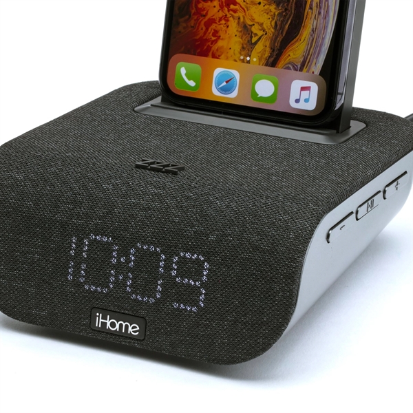iHome IBTW20 Dual-Charging Alarm Clock And Wireless Speaker - Image 4