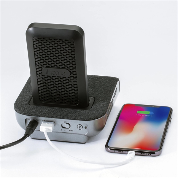 iHome IBTW20 Dual-Charging Alarm Clock And Wireless Speaker - Image 5