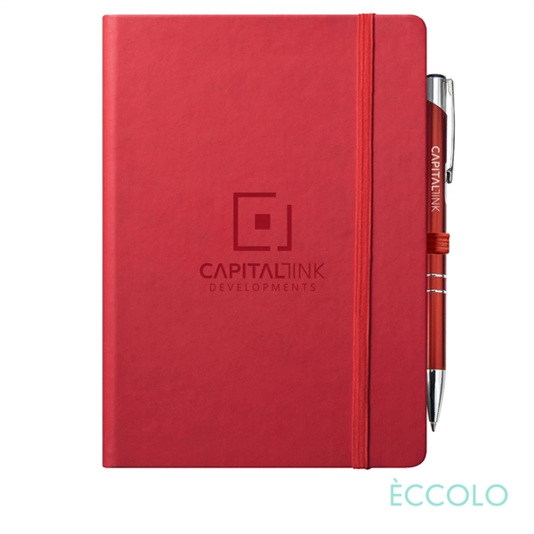Eccolo® Cool Journal/Clicker Pen - (L) - Image 4