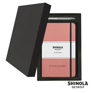 Shinola® HardCover Journal/Clicker Pen Gift Set - (M)