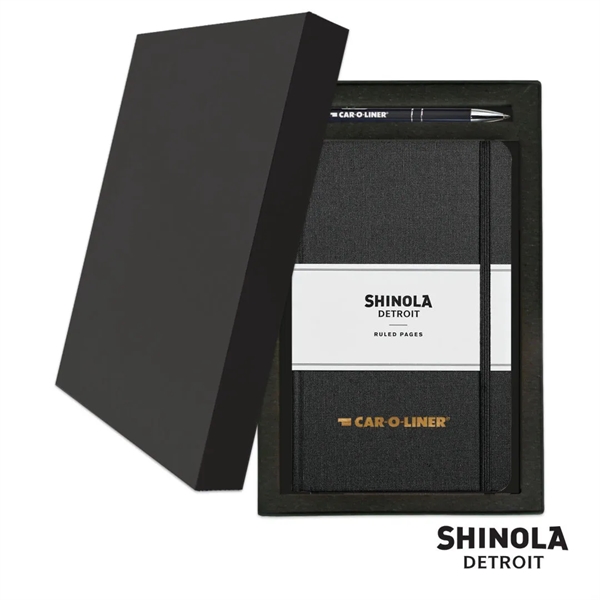 Shinola® HardCover Journal/Clicker Pen Gift Set - (M) - Image 4