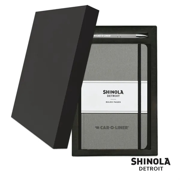Shinola® HardCover Journal/Clicker Pen Gift Set - (M) - Image 5
