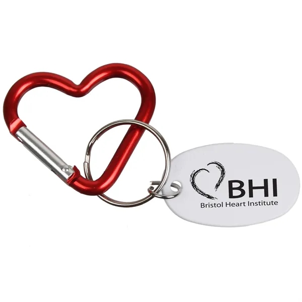 Mini Heart Carabiner Keychain - Image 2
