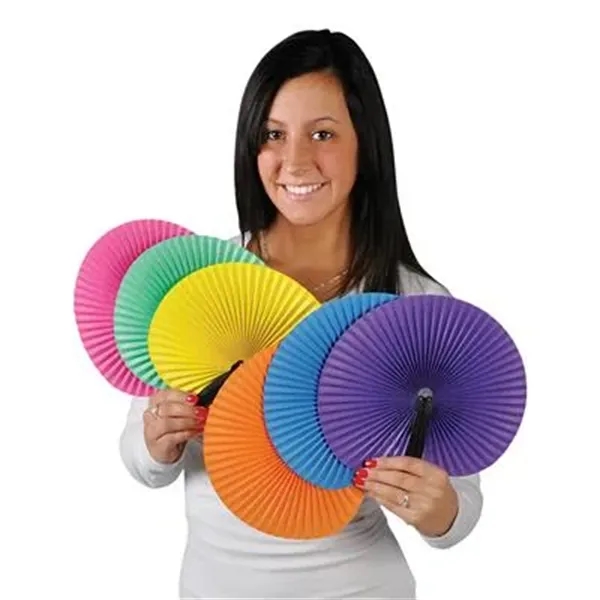 Colorful Folding Fan - Image 2