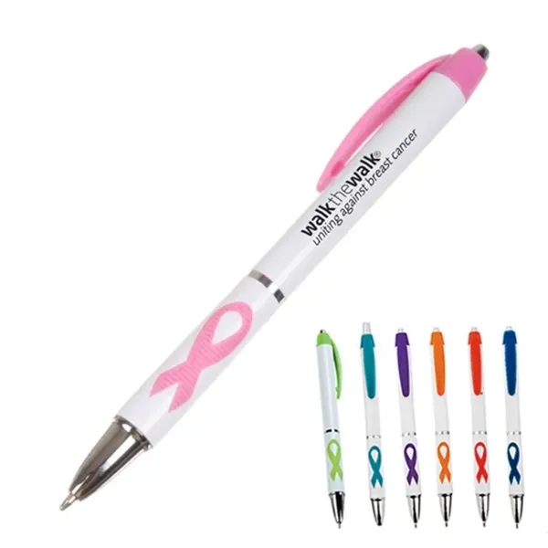 Pink Ribbon Grip Pen - Image 7