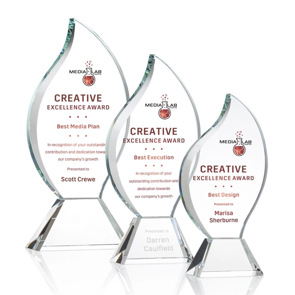 Norina Flame VividPrint™ Award - Clear - Image 1