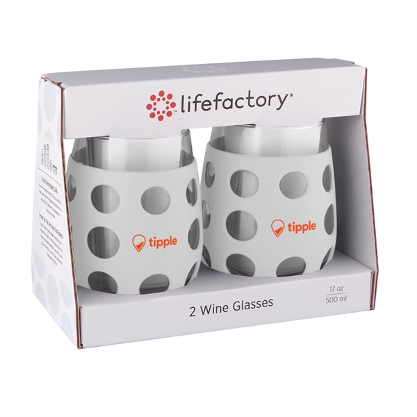 17 oz. lifefactory® Wine Glass with Silicone Sleeve 2 Pack - Image 3