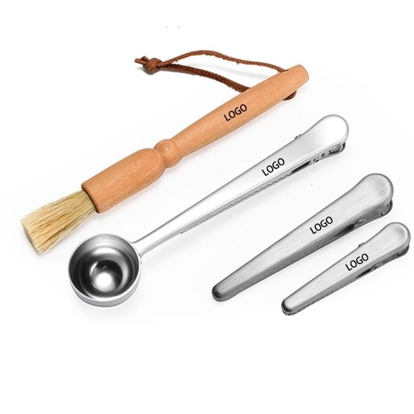 4 sets of coffee cleaning and storage tools     - Image 2