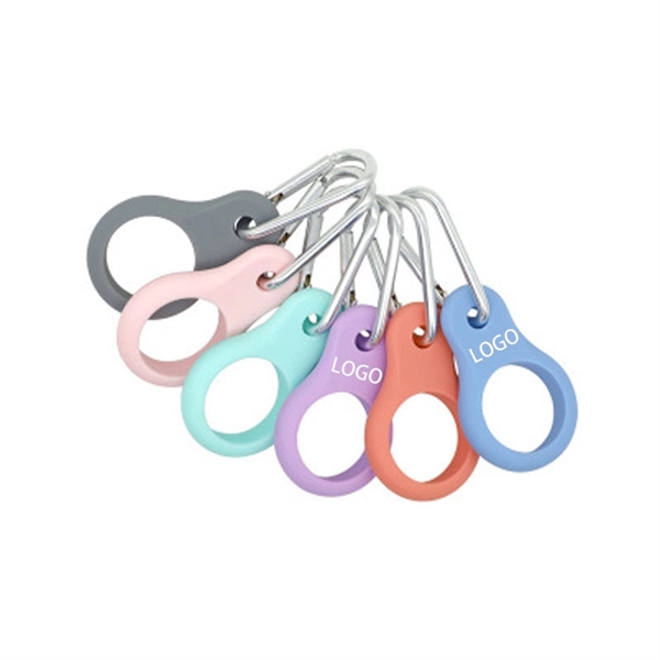 Silicone Water Bottle Carrier with  Carabiner     - Image 1