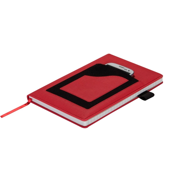 Indiana Elastic Phone Pocket Lined Notebook - Image 1