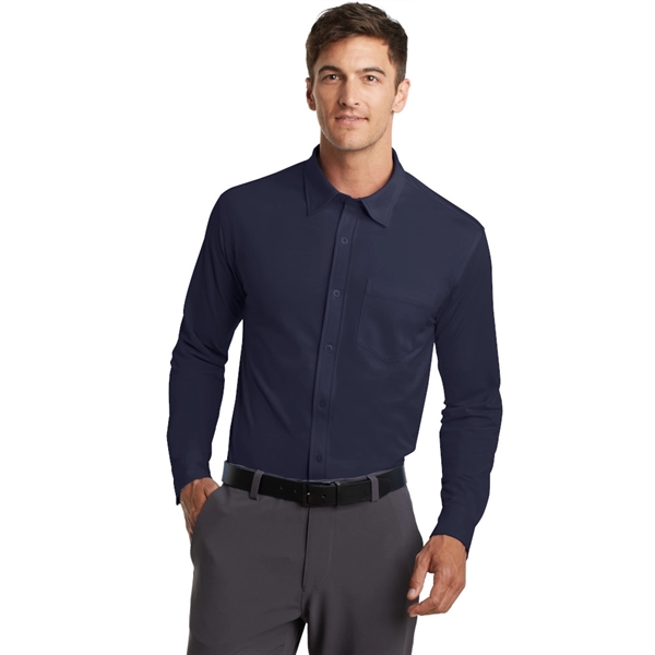 Port Authority® Dimension Knit Dress Shirt - Image 4