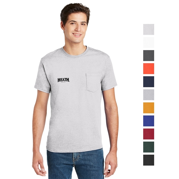 Hanes® - Tagless® 100% Cotton T-Shirt with Pocket - Image 1