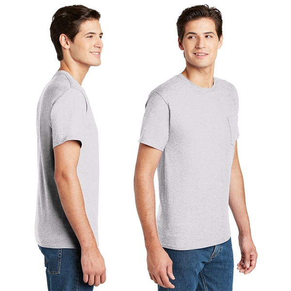 Hanes® - Tagless® 100% Cotton T-Shirt with Pocket - Image 2