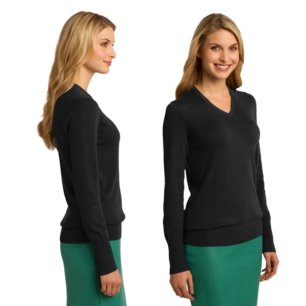 Port Authority® Ladies V-Neck Sweater - Image 3