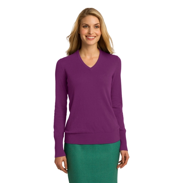 Port Authority® Ladies V-Neck Sweater - Image 5