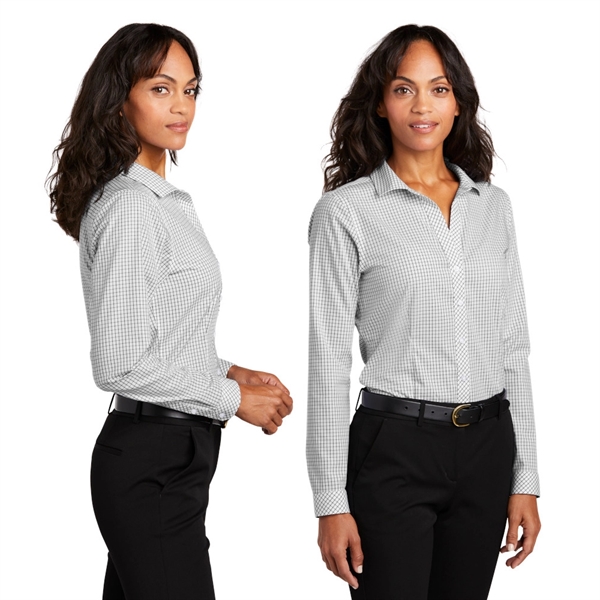 Red House® Ladies Open Ground Check Non-Iron Shirt - Image 2