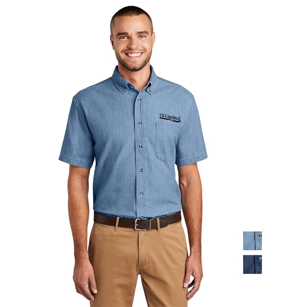Port & Company® - Short Sleeve Value Denim Shirt - Image 1