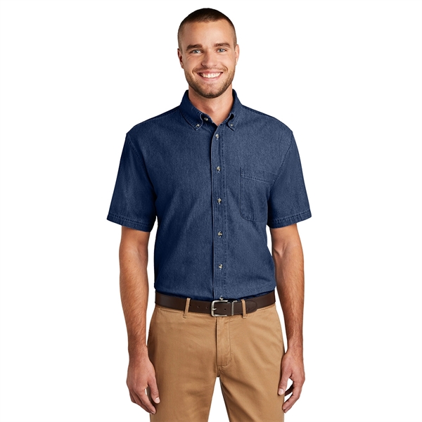 Port & Company® - Short Sleeve Value Denim Shirt - Image 3