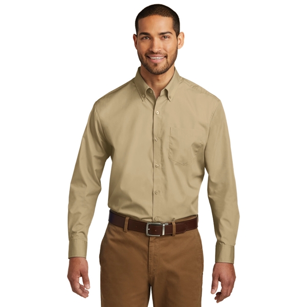Port Authority® Long Sleeve Carefree Poplin Shirt - Image 13