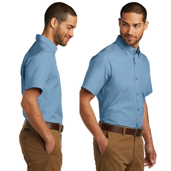 Port Authority® Short Sleeve Carefree Poplin Shirt - Image 2