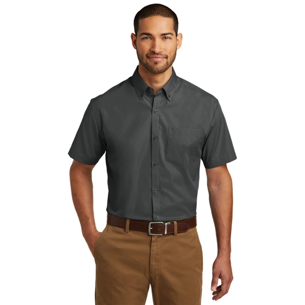 Port Authority® Short Sleeve Carefree Poplin Shirt - Image 3