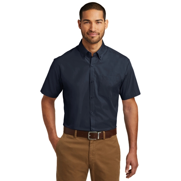 Port Authority® Short Sleeve Carefree Poplin Shirt - Image 4