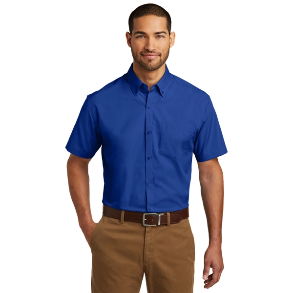 Port Authority® Short Sleeve Carefree Poplin Shirt - Image 5